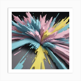 Explosion Of Colors Art Print