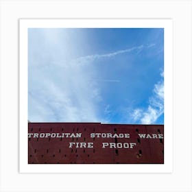 Metropolitan Storage Warehouse Fire Proof Art Print