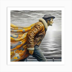 Man In A Coat Art Print