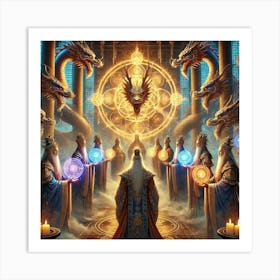 High Dragon Priests Art Print