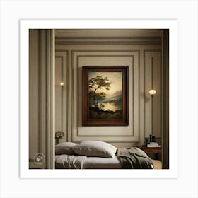 Bedroom With A Painting Art Print