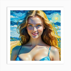 Girl In A Bikinivgg Art Print