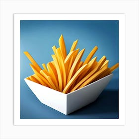 French Fries In A Bowl 1 Art Print