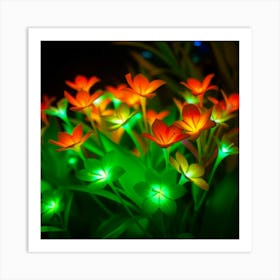 Colorful Flowers In The Garden Art Print