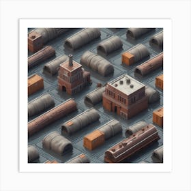 3d City Art Print