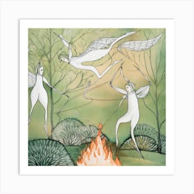 Angels Of The Forest Art Print