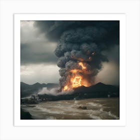 Chinese Oil Spill Art Print