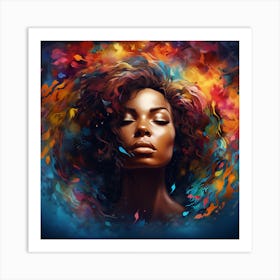 Afro-American Woman 7 Art Print