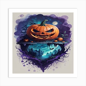 Halloween Pumpkin Art Print