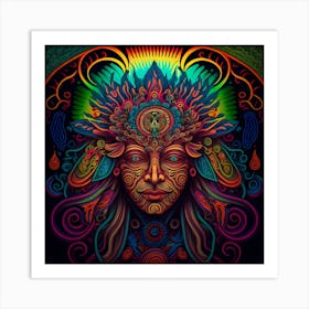 Trippy God Art Print