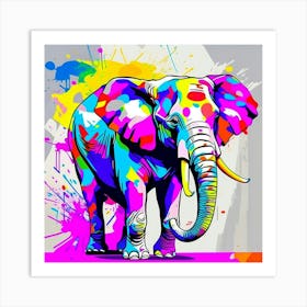 Elephant Painting Art Print