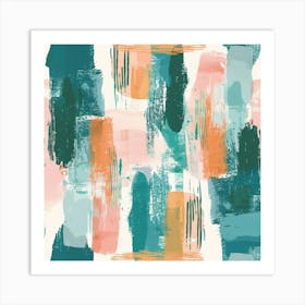 Abstract Brushstrokes 4 Art Print