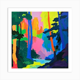 Colourful Abstract Muir Woods National Park Usa 4 Art Print