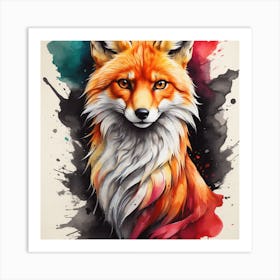 Fox Painting 1 Art Print