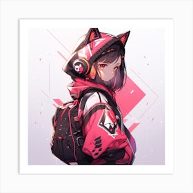 Anime Girl Art Print