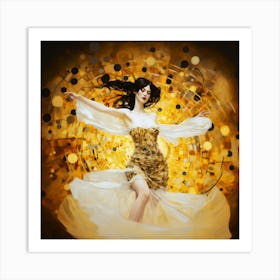 Dancing Queen - Golden Dancer Art Print