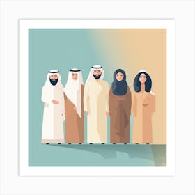 Arabic Family Art Print