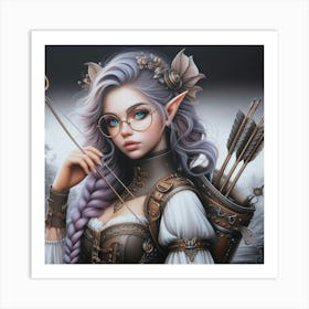 Steampunk Elf Art Print