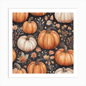 Pumpkins Art Print