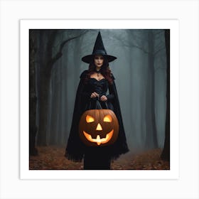 Witch In The Woods 1 Art Print