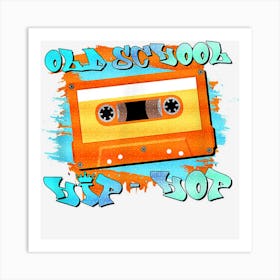 Retro Vintage Music Vhs Hip Hop Cassette 80s 90s Party Art Print