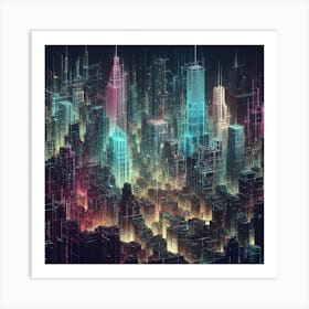 Futuristic Cityscape 26 Art Print