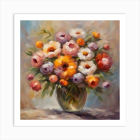 Flowers In A Vase 7 Art Print