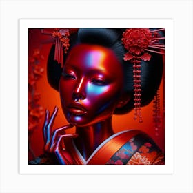 Japan Geisha Visual 133 Art Print