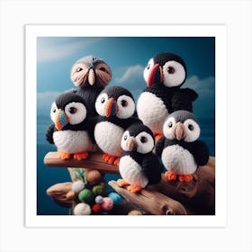 Amigurumi, Bird puffin 3 Art Print