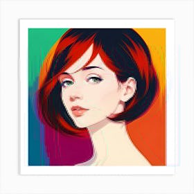 Portrait Of A Woman 4 Art Print