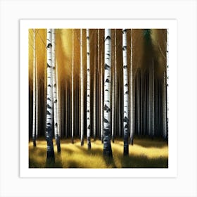 Birch Forest 32 Art Print