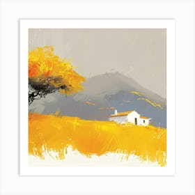 Autumn Landscape Painting Art Print