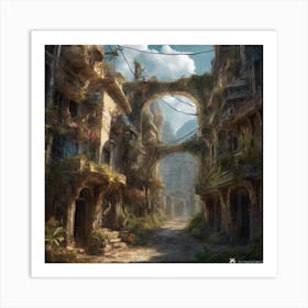 Fantasy City 33 Art Print