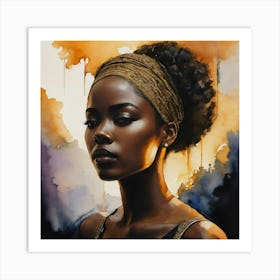 Afro-American Woman 1 Art Print