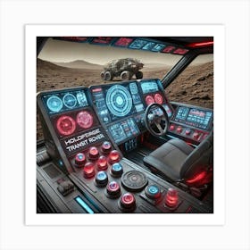 Mars Dominion Transit Rover Command Center Art Print