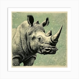 Rhino 13 Art Print