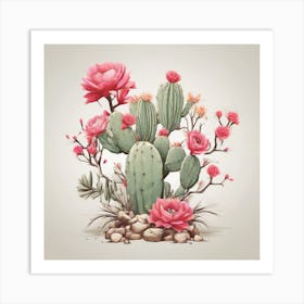 A Cactus tree Art Print