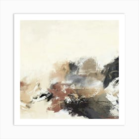 Earthy Tones Square Abstract 2 Art Print