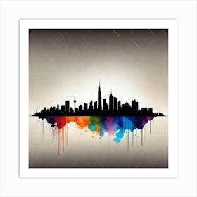 Dubai Skyline 2 Art Print