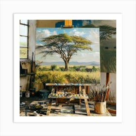 African Savannah Art Print