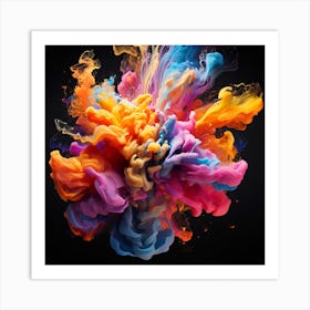 Colorful Smoke 1 Art Print