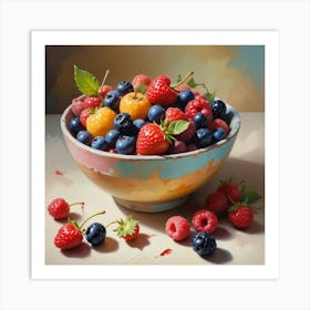 Bowl Of Berries 1 Art Print