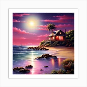 House On The Beach 1 Art Print