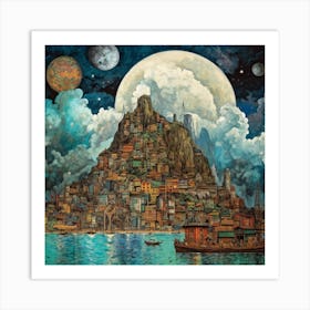 City Of The Moon Art Print