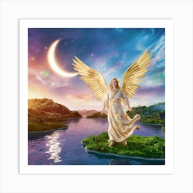 Angel With Wings 3 Art Print