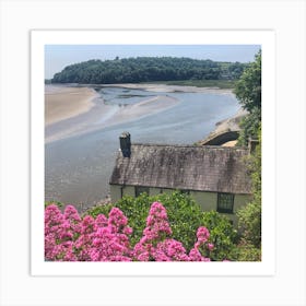 Dylan Thomad Boathouse at Laugharne Art Print