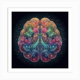 Abstract Brain 1 Art Print