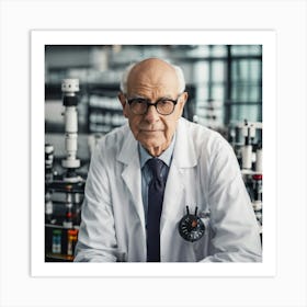 Portrait Of A Scientist 1 Art Print