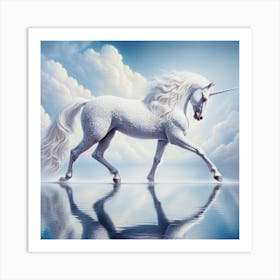 Unicorn In The Water 1 Art Print