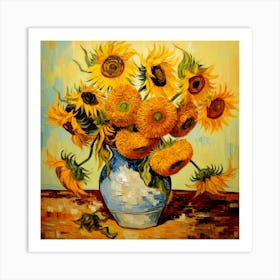 Vincent Van Gogh Sunflowers Art Print